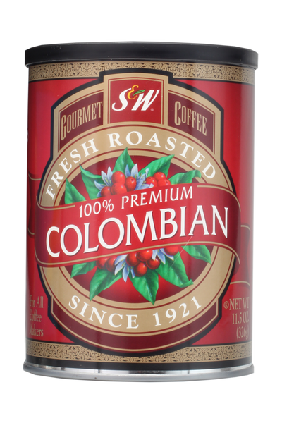 S&W 100% Premium Colombian Coffee (12/11.5oz Case)