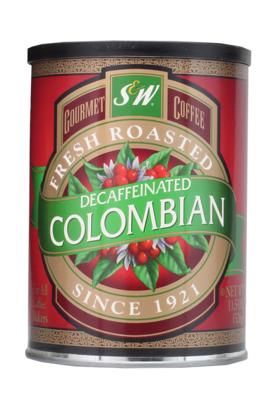 S&W Colombian Decaffeinated Coffee (12/11.5oz Case)
