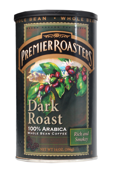 Premier Roasters 100% Arabica Whole Bean - Dark Roast (6/14 oz Case)