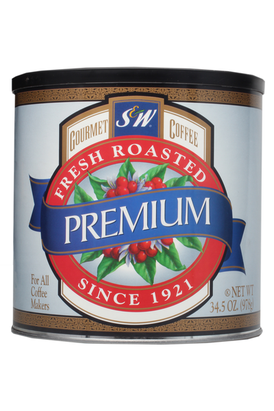 S&W Premium Blend Coffee (6/34.5 oz Case)
